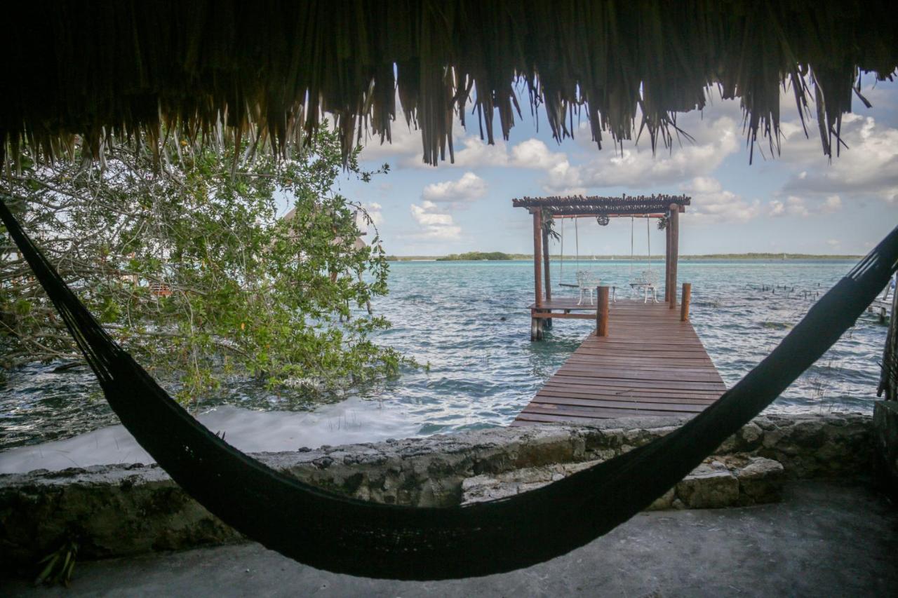 Lucia'S Lagoon House: Free Kayaks And Bikes Bacalar Exterior photo