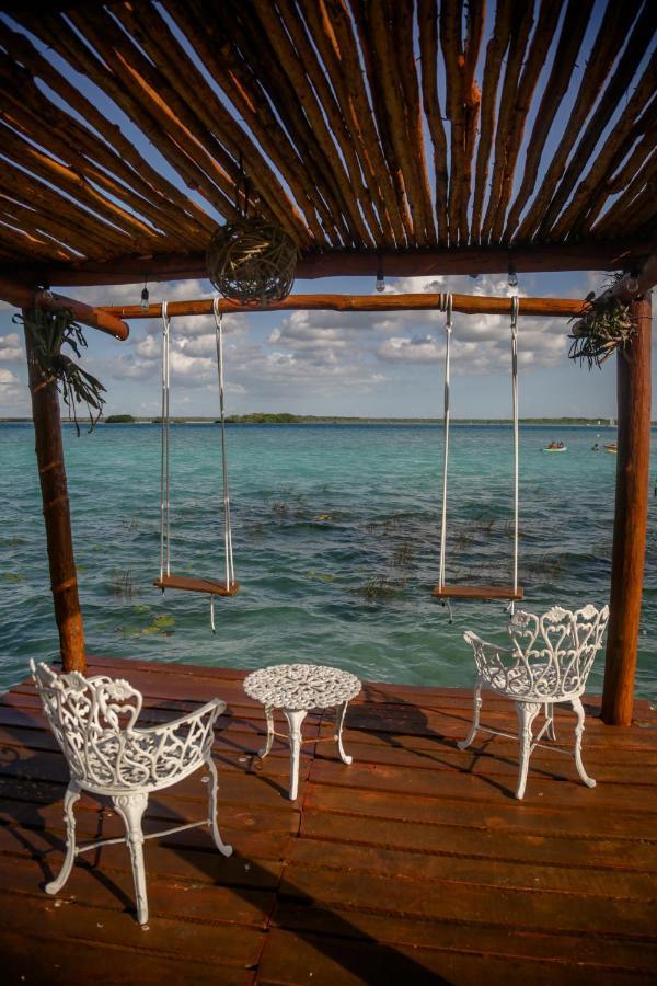 Lucia'S Lagoon House: Free Kayaks And Bikes Bacalar Exterior photo